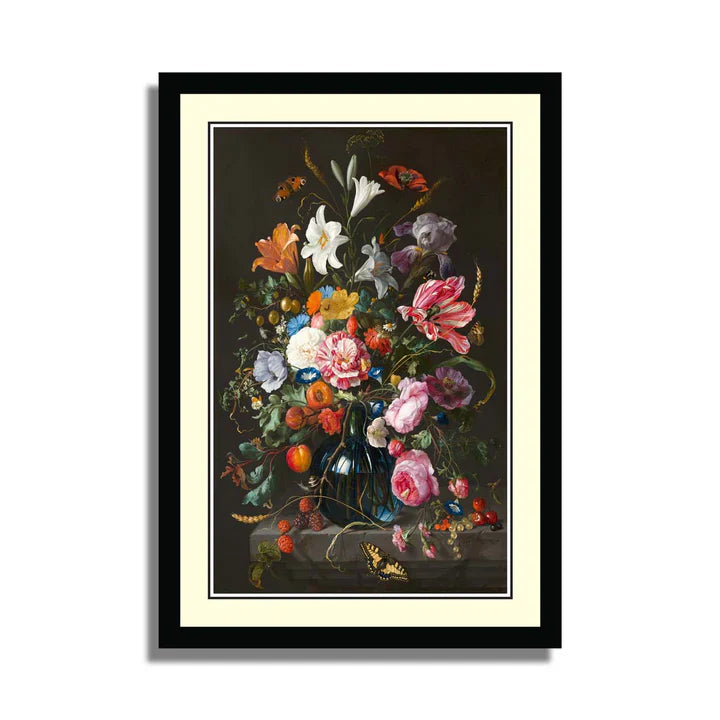 Set of 10 Floral Framed Art ZS_FR61