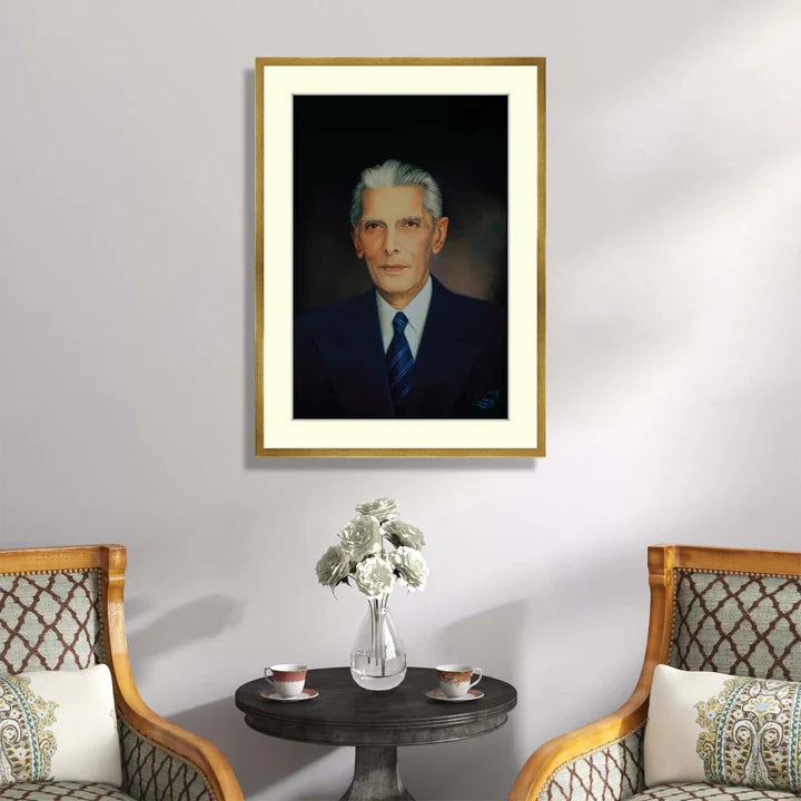Portrait of Quaid-e-Azam Muhammad Ali jinnah ZS_FR10