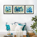 Set of 3 Abstract Floral Art ZS_FR14