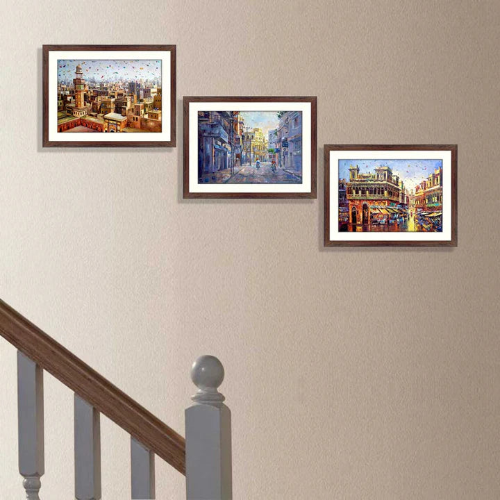 Set of 3 Historical Framed Art ZS_FR34