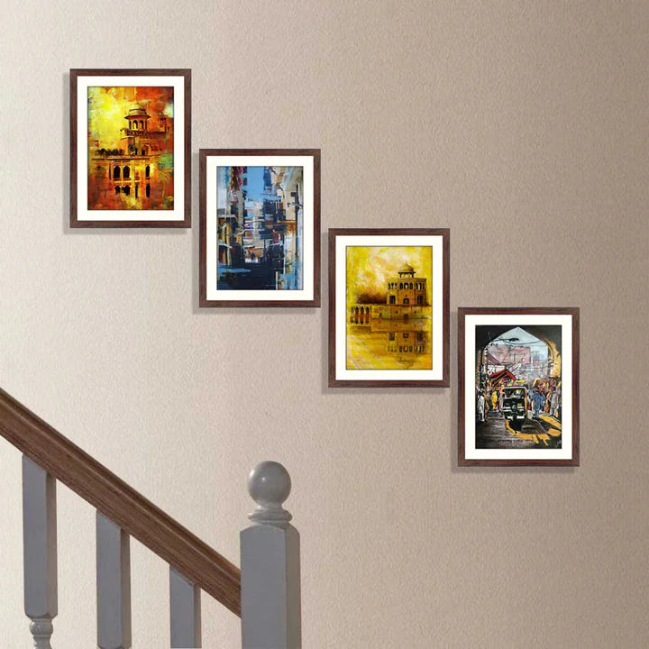 Set of 4 Historical Framed Art ZS_FR05