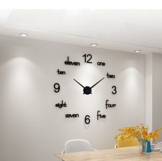 LARGE SIZE WOODEN DIY CLOCK WITH 12 INCHES NEEDLES (PRODUCT CODE : ZS04)
