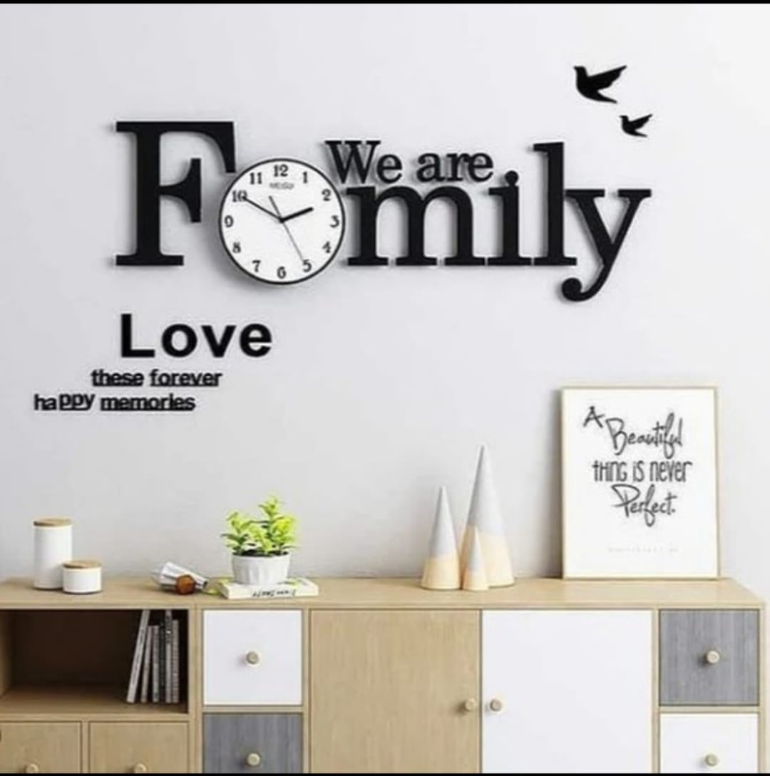 We are Family Clock with White Dial (PRODUCT CODE : ZS28)